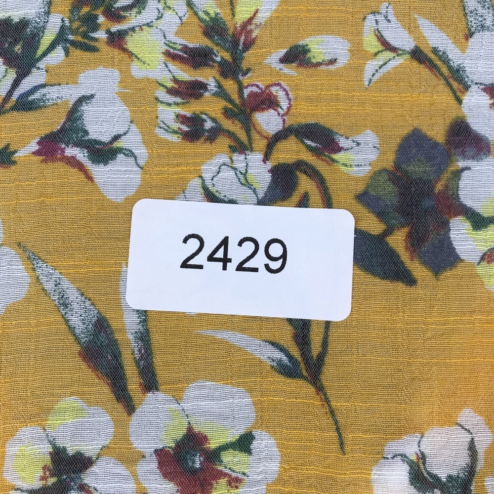 Unique Spectrum Blouse Women Size S 3/4 Bell Sleeves Empire Waist Yellow Floral - Picture 10 of 10